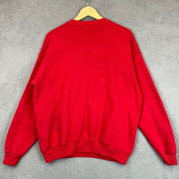 VINTAGE 90's Sailing Boat Pullover Crewneck Embroidered Sweatshirt Size XL women - Picture 2 of 9